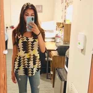 Geometric Triangle Tank Top